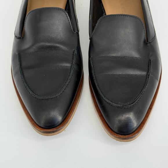 Everlane The Modern Loafer Black Pointy Toe Slip on Flats Preppy Italy Size 8.5 - Picture 3 of 9